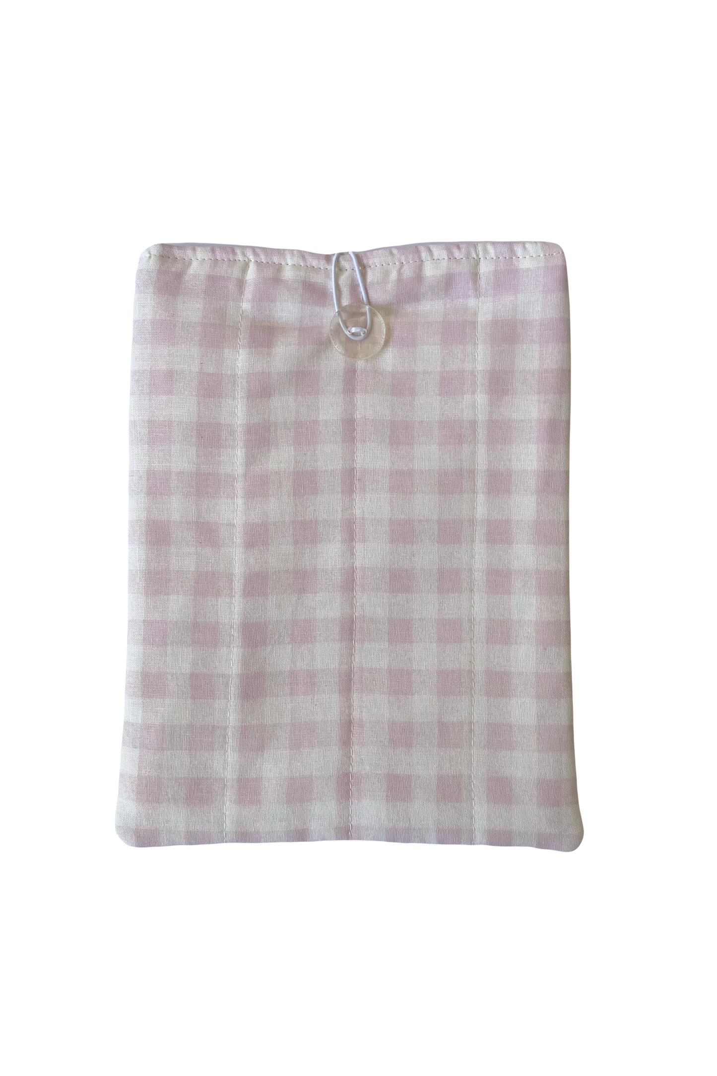 Pink Gingham Book Sleeve