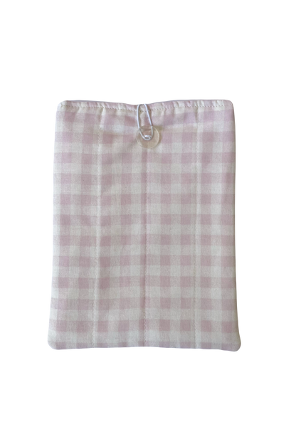 Pink Gingham Book Sleeve