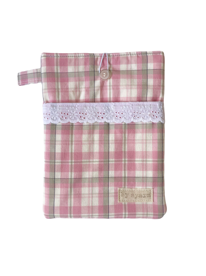 Strawberry Matcha Book Sleeve with Pocket