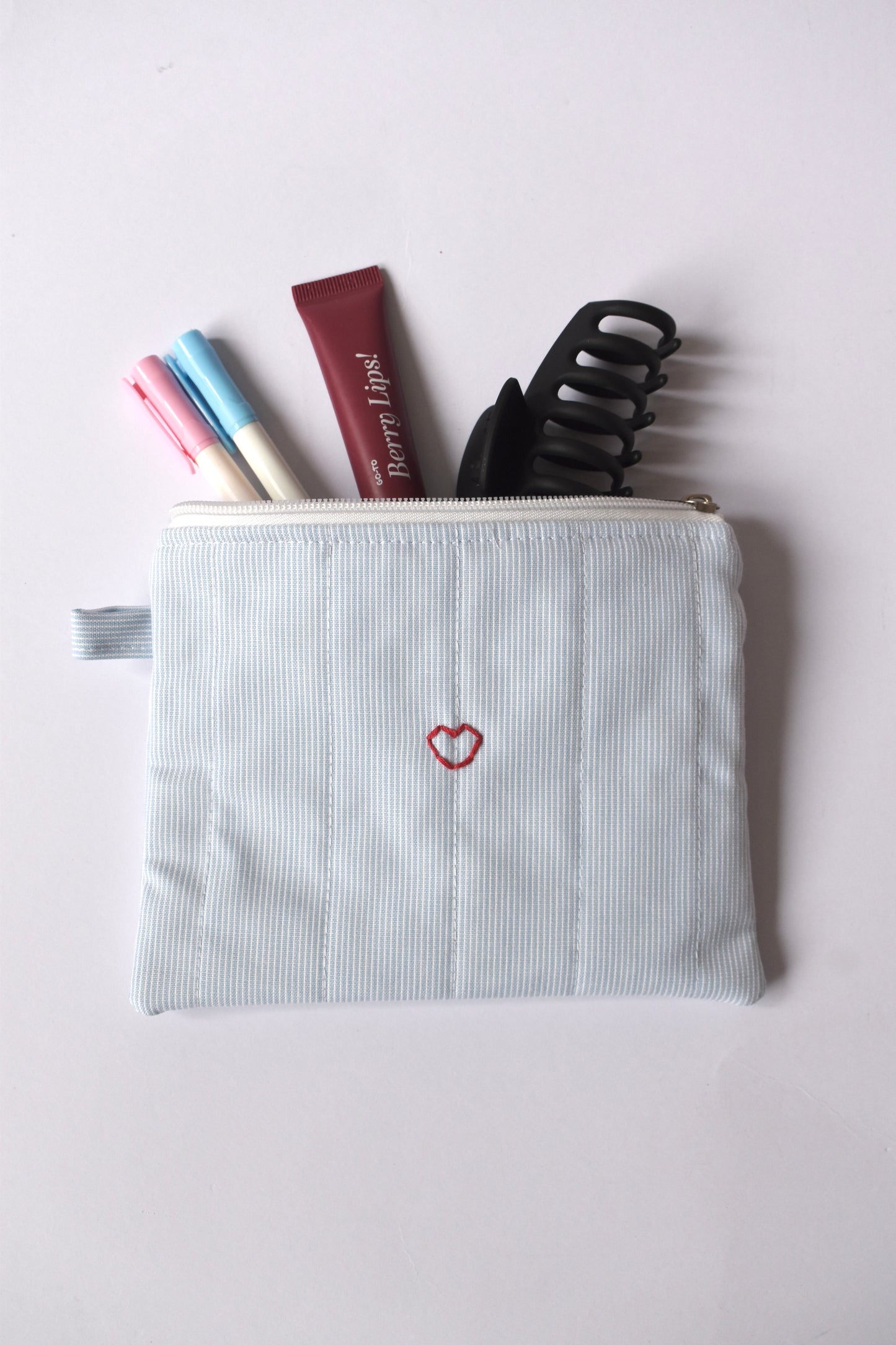 Sea Stripe Carry Pouch
