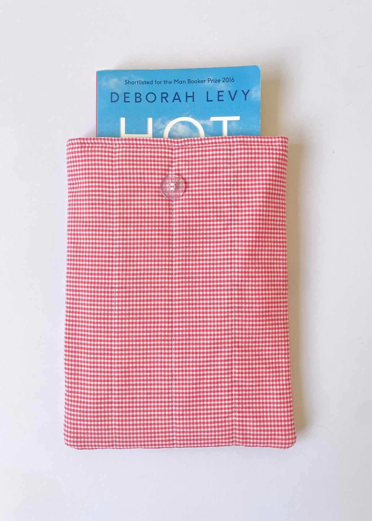 Red Gingham Book Sleeve