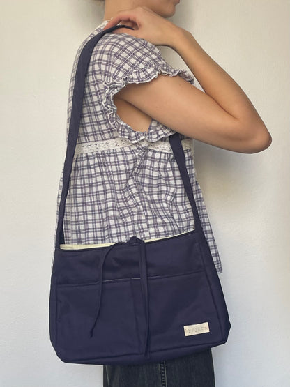 Navy Mini Bow Bag
