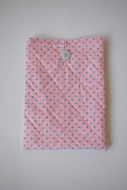 Pink Polka Book Sleeve