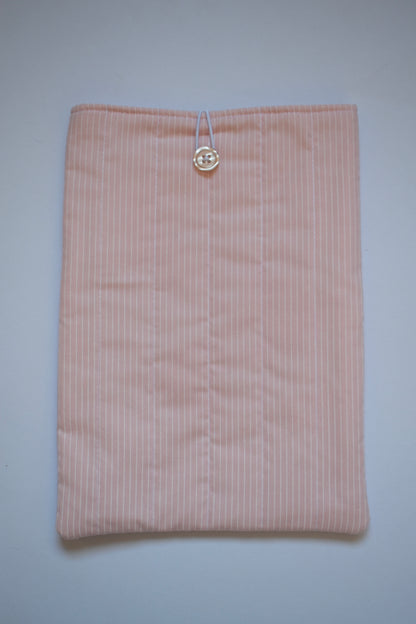Pink Stripe Large Book Sleeve