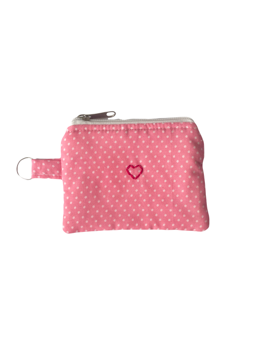 Pink Polka Mini Pouch
