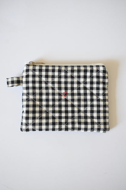 Gingham Carry Pouch