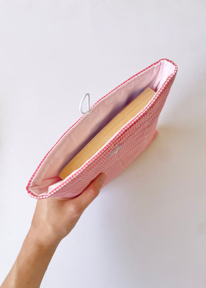 Red Gingham Book Sleeve