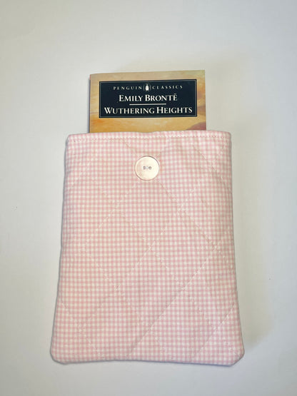 Pink Gingham E-Reader Sleeve