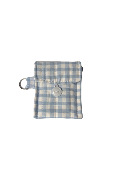 Blue Gingham AirPods Case