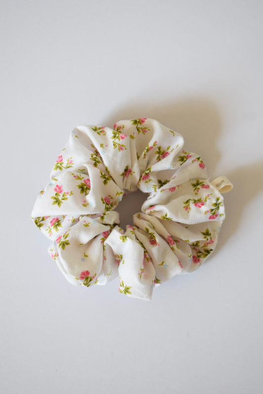 Vintage Floral Scrunchie