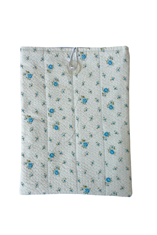 Blue Floral Book Sleeve