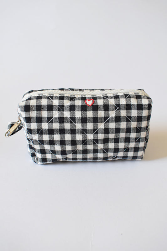 Gingham Camera Pouch