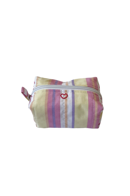 Summer Stripe Mini Makeup Bag