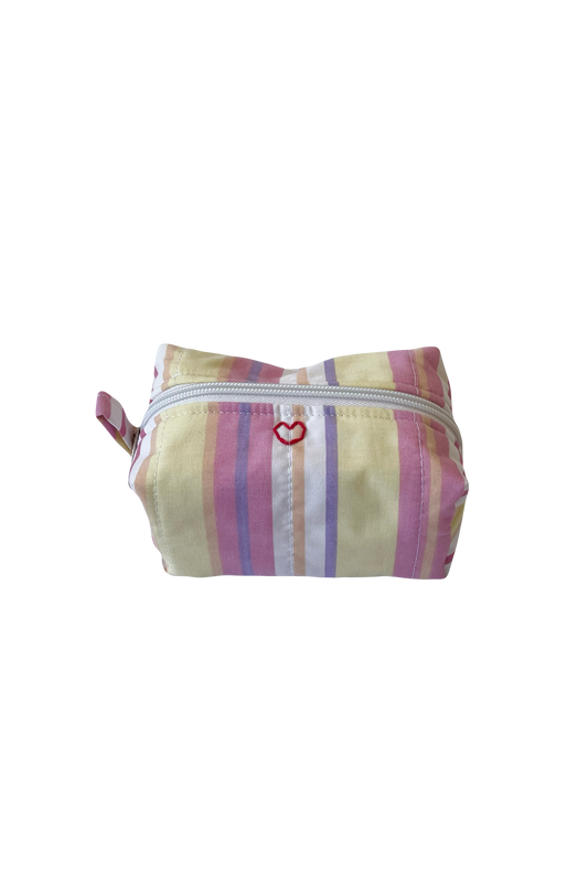 Summer Stripe Mini Makeup Bag
