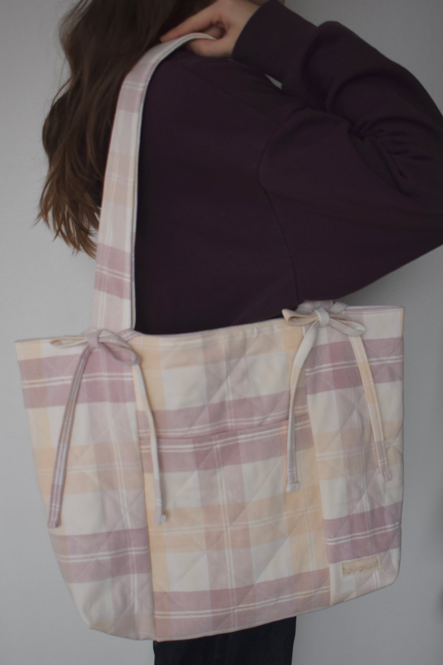 Mango Quilted Tote Bag