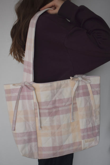 Mango Quilted Tote Bag