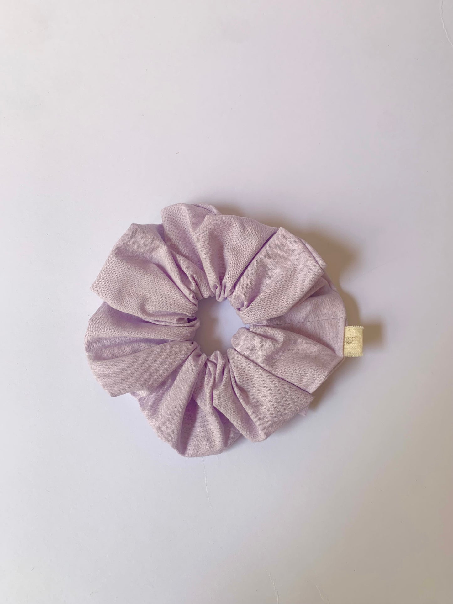 Lilac Linen Scrunchie