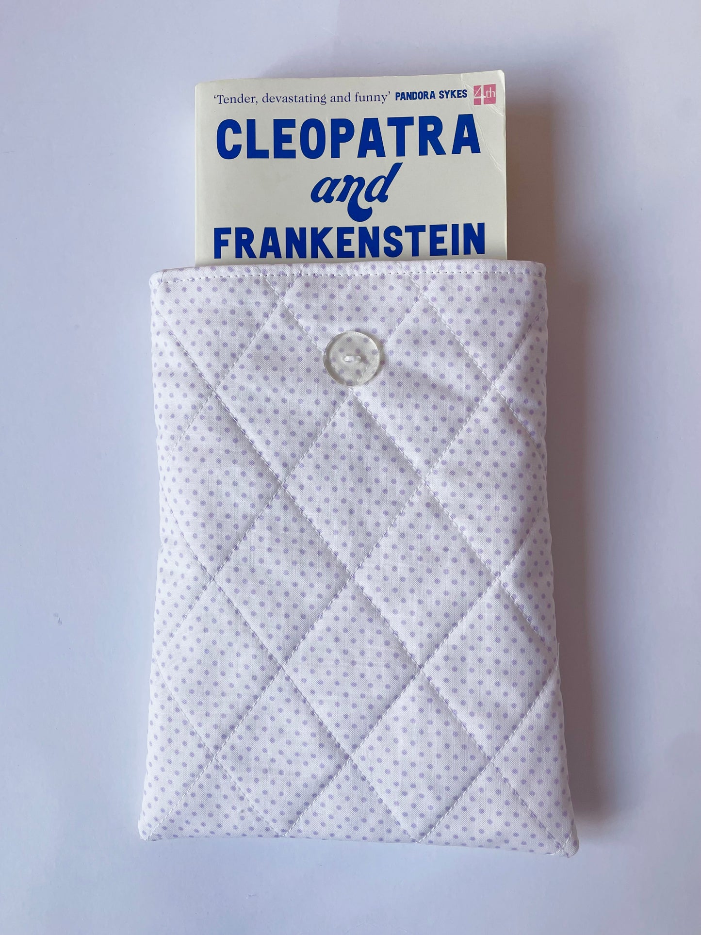 Lilac Polka Book Sleeve
