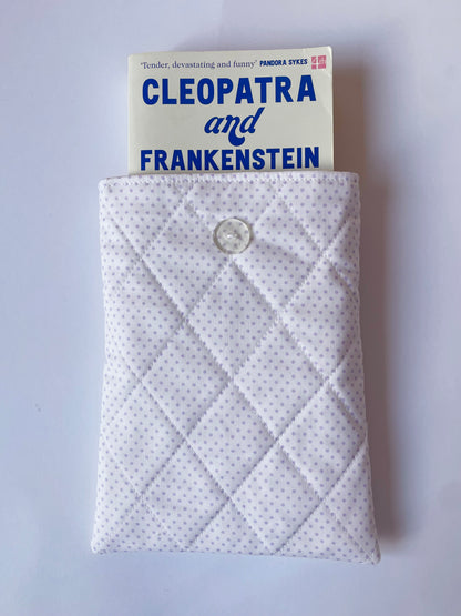 Lilac Polka Book Sleeve