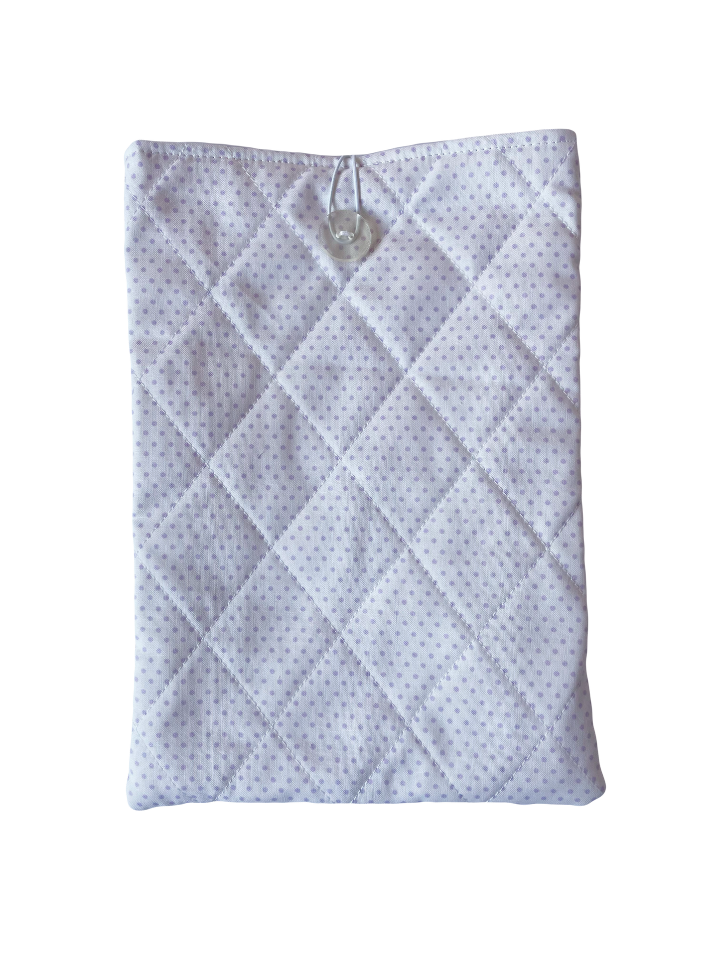 Lilac Polka Large Book Sleeve