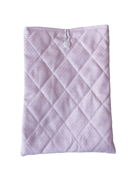 Pink Polka Large Book Sleeve