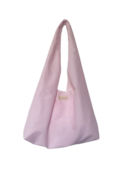 Pink Polka Slouchy Bag