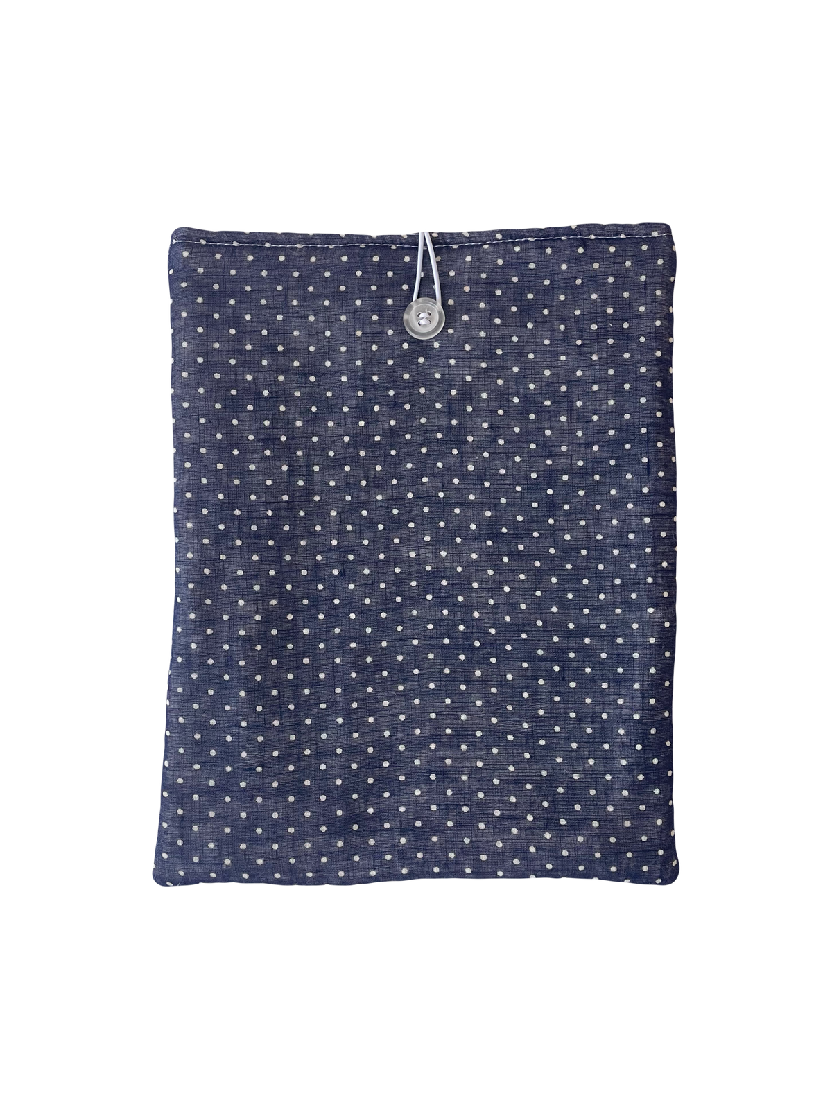 Navy Polka Dot Book Sleeve